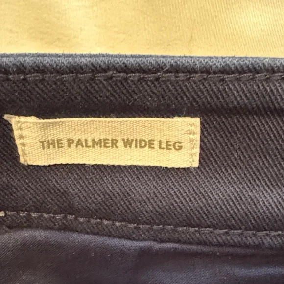 LOFT Navy Palmer Wide Leg Pants - Picture 8 of 8